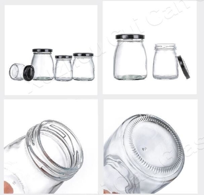 Embossing Empty Milk Glass Bottle With Metal Lid 200ml 250ml 500ml 1000ml