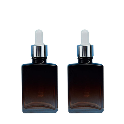 30ml Square Glass Essential Oil Bottle Travel Dropper Bottle