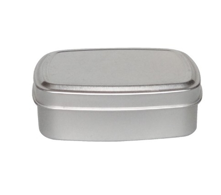 100ml Square Aluminum Box 84 * 64 * 26  Soap Tea Sugar Biscuit Packaging Metal Box
