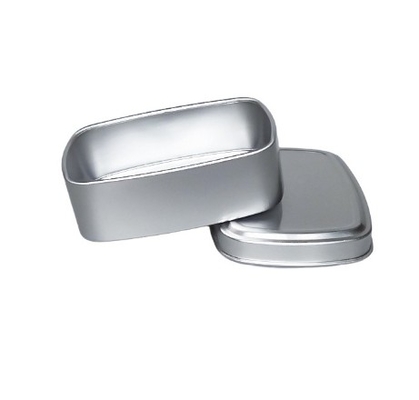 100ml Square Aluminum Box 84 * 64 * 26  Soap Tea Sugar Biscuit Packaging Metal Box