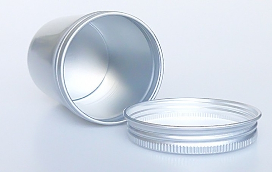 250ml 65*85 Silver Threaded Aluminum Can Flower Tea Tea Canister Snack Candy Beans Sealed Metal Storage Jar