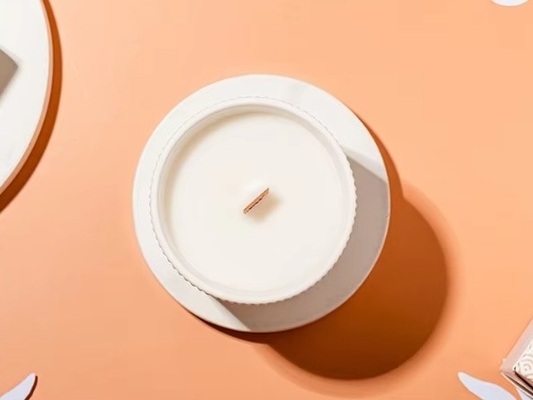 Custom Logo Decorative Nordic Small Custom Wholesale Empty Ceramic Candle Container Luxury Candle Jar Vessels