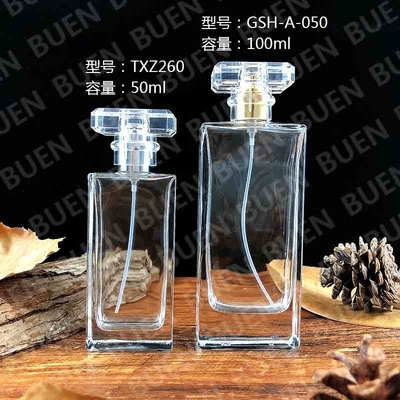 Personalised Glass Perfume Spray Bottle Rectangle Luxury Portable Perfume Bottle
