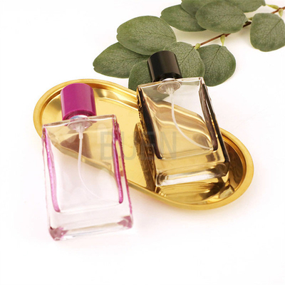 Cosmetic Packaging Glass Perfume Bottle With Color Plastic Cover Bayonet Climp13mm