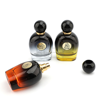 Glass Material Square Perfume Bottle With Screw Thread Bottle Neck And Clip 15mm