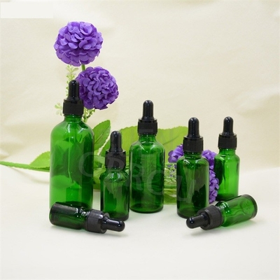 Anodized Painting Glass Serum Bottles ,  Eco Friendly Amber Dropper Bottles
