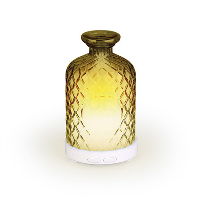 LED Light Electric Glass Oil Diffuser Home Fragrance Climp Neck USB