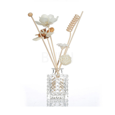 Transaprent Clear Glass Aroma Diffuser Bottle Decorative Reed Car 100ml