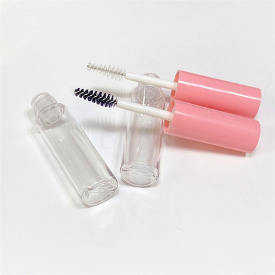 Transparent Plastic Mascara Tube Double Cylinder Wand Empty Mascara Container