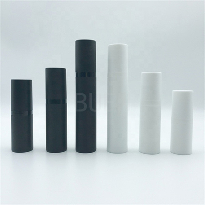Black Acrylic Airless Cosmetic Bottle 30ml Matte Frosted SAN ABS With pump