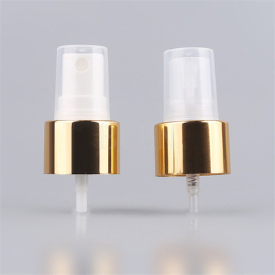 Transparent Cap Plastic Mist Sprayer , Light Gold 20 410 pump