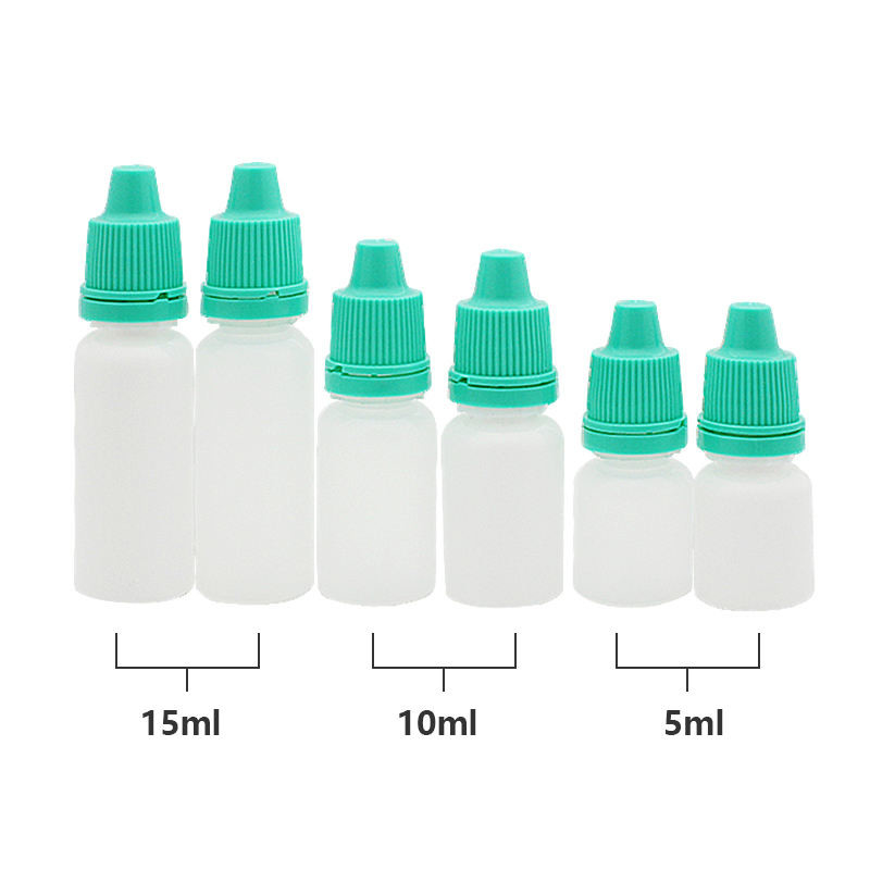 Medical Laboratory Dropper Bottle Applicator Eye Drops Squeeze Bottle 5ml 10ml 15ml