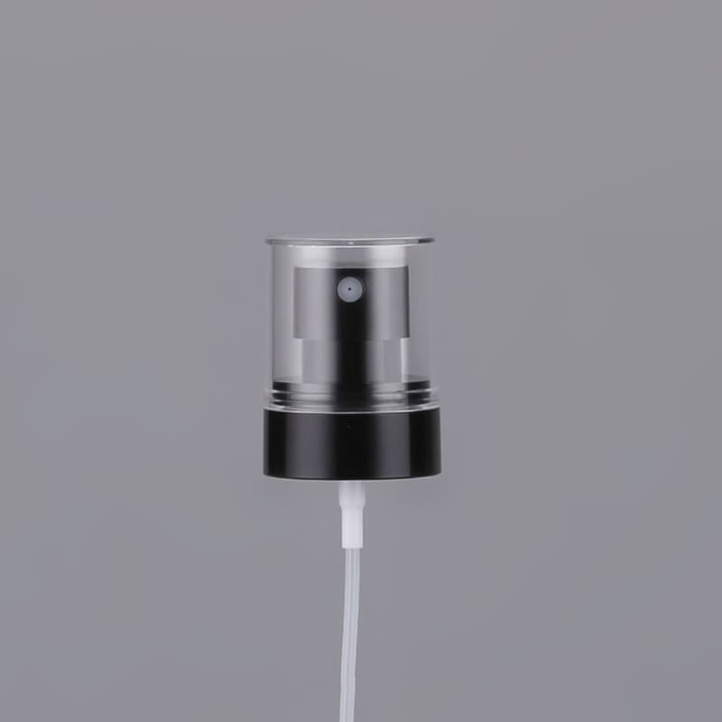 Round Plastic Lotion Pump With Rotation Silk Screen Hot Stamp Sticker Print