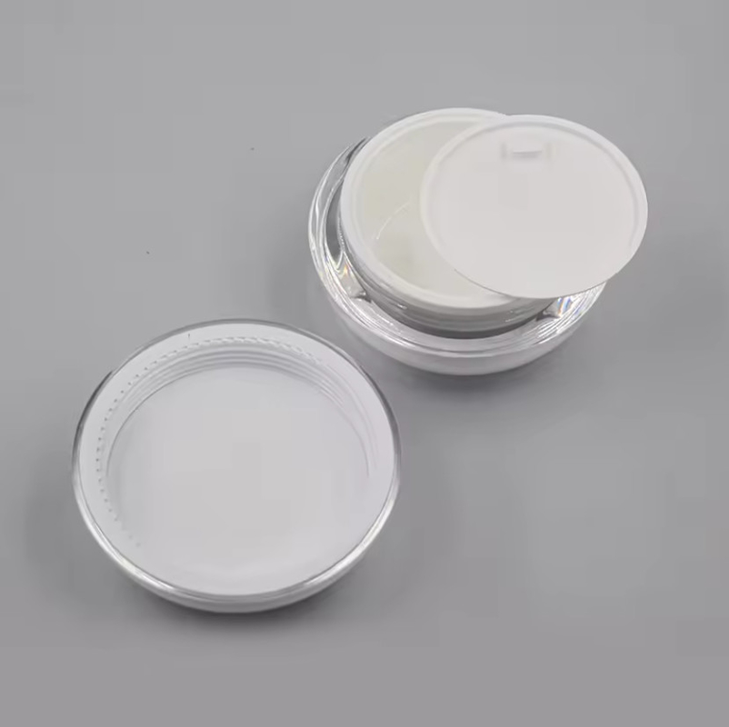 15ml 30ml 50ml Cosmetic Skin Care Airless Press Pump Lotion Cream Jar with lids