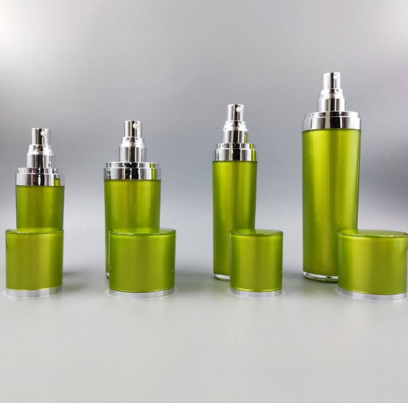 15ml 30ml 50ml Empty Acrylic Cream Set High Quality Water And Milk Set Acrylic Body Jar With Acrylic Cap