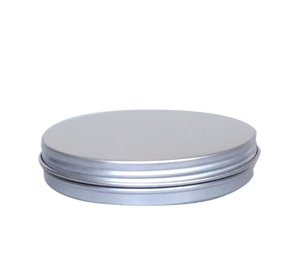 30ml Silver Round Threaded Aluminum Box Travel Portable Cream Box Ink Mud Sealing Sub-packing Metal Aluminum Box