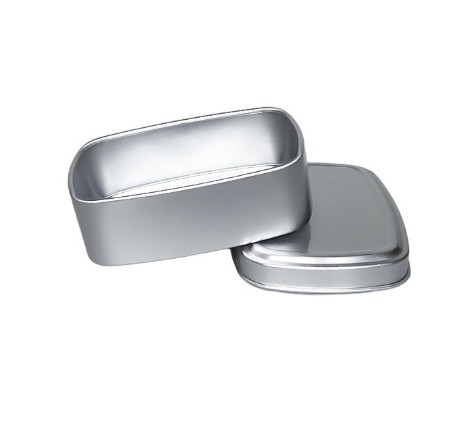 100ml Square Aluminum Box 84 * 64 * 26  Soap Tea Sugar Biscuit Packaging Metal Box