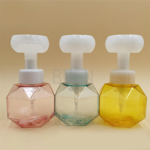 Customized PETG Flower Shaped Foam Soap Dispenser Non Spill 43mm 1.6cc