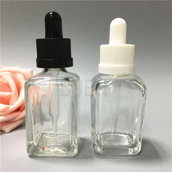 Recyclable Glass Dropper Bottle Transprent Clear Small 18mm Neck