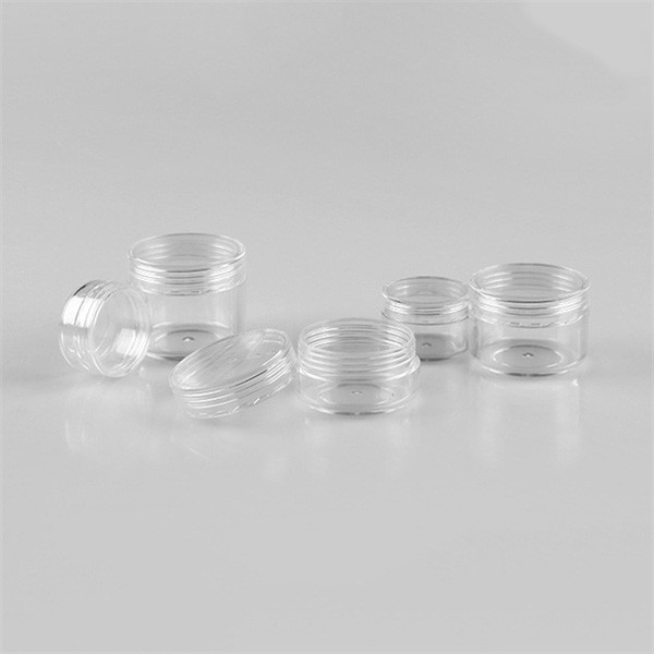 PS Acrylic Plastic Cosmetic Jars Packaging 25g Round Hot Stamping